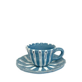 Vacanza Coffee Cup and Saucer, Blue