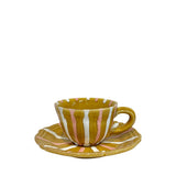 Vacanza Coffee Cup and Saucer, Honey