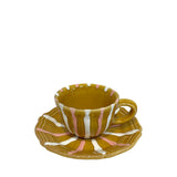 Vacanza Coffee Cup and Saucer, Honey