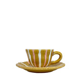 Vacanza Coffee Cup and Saucer, Honey