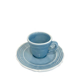 Vacanza Espresso Cup and Saucer, Blue & White