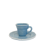Vacanza Espresso Cup and Saucer, Blue & White