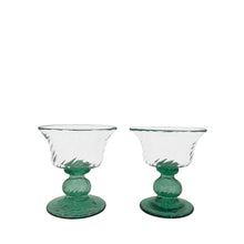 Load image into Gallery viewer, Hand-blown glass dessert cups, set of 2 - Mallorca, Spain
