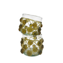 Load image into Gallery viewer, Hand-blown glass water tumblers, gold, set of 2 - Mallorca, Spain