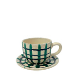Ceremonies Ceramic Coffee Cup and Saucer