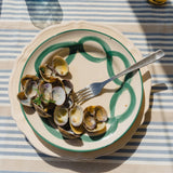 Eliá Ceramic Pasta Bowl, Sea Green, Set of 4