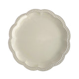 Ponti Ceramic Scalloped Main Plate, Cream