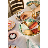 Frutti Ceramic Serving Bowl, Green & Yellow