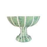 Lido Ceramic Fruit Bowl Stand, Mint Splatter.