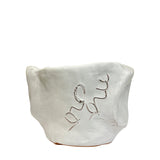 Ceramic Head Sculpture, White, Puglia, Italy - Bettino
