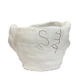 Ceramic Head Sculpture, White, Puglia, Italy - Lauro
