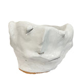 Ceramic Head Sculpture, White, Puglia, Italy - Lauro