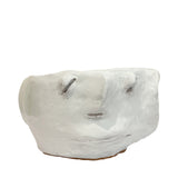 Ceramic Head Sculpture, White, Puglia, Italy - Rafaelle