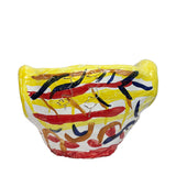 Large Apulian Ceramic Sculpture, Puglia Italy - Red, Blue, Yellow
