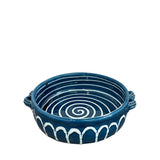 Il Mare Ceramic Salad Serving Bowl, Lido Blue