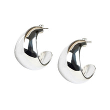 Load image into Gallery viewer, LO X ALEX AND TRAHANAS Silver Chifferi hoop earrings - large