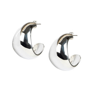 LOUISE OLSEN X ALEX AND TRAHANAS Silver Chifferi hoop earrings - large