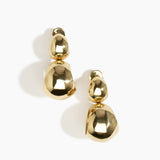 LO X ALEX AND TRAHANAS  Large Double Link Chifferi Earrings, Brass