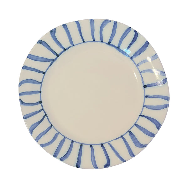 Sole ceramic main plate, Sky Blue - Puglia, Italy