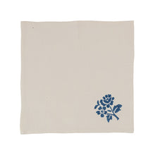 Load image into Gallery viewer, Hand printed cocktail napkins, blue, set of 4 - Emilia-Romagna, Italy