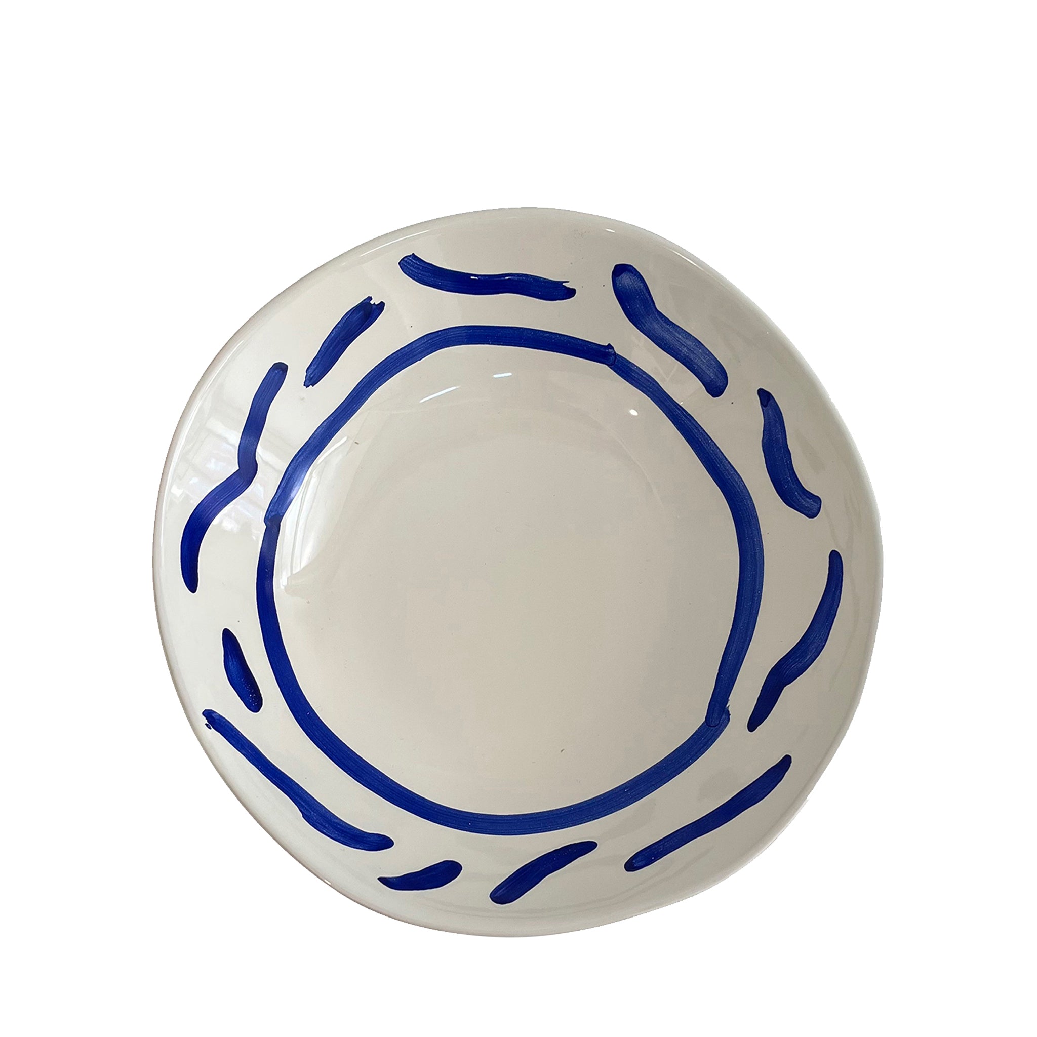 Apulian Waves ceramic bowl, Blue - Puglia, Italy – ALEX AND TRAHANAS