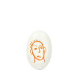 Small Oval Face Aperitivo Plate, Tan