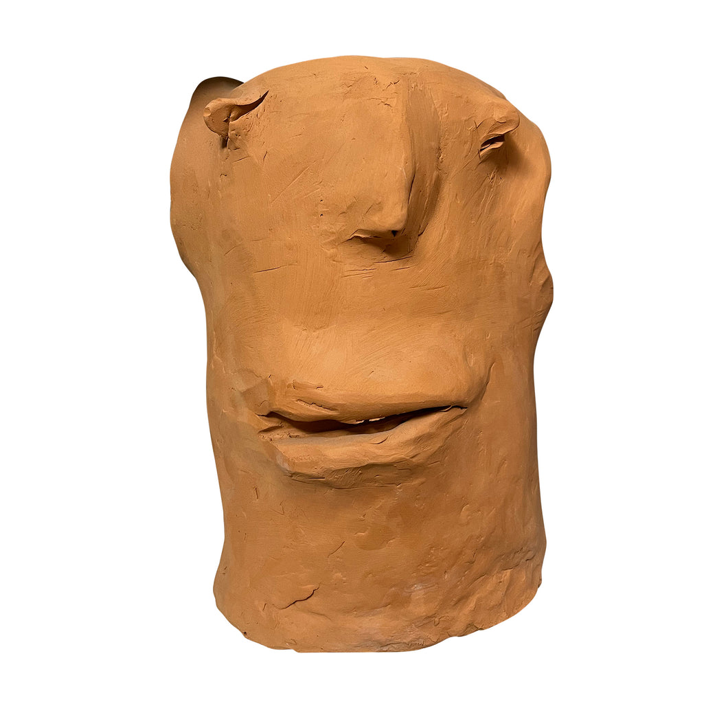 Ceramic Head Sculpture, Terracotta, Puglia, Italy - Luciano
