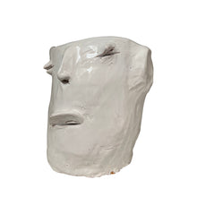 Load image into Gallery viewer, Ceramic Head Sculpture, White, Puglia, Italy - Emeliano