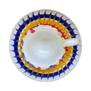 Parasol Ceramic Espresso Cup and Saucer - Puglia Italy
