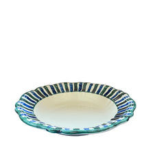 Load image into Gallery viewer, Lido Ceramic Pasta Bowl, Sea green &amp; blue - Puglia, Italy
