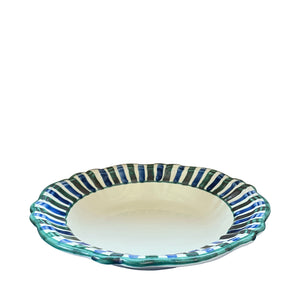 Lido Ceramic Pasta Bowl, Sea green & blue - Puglia, Italy