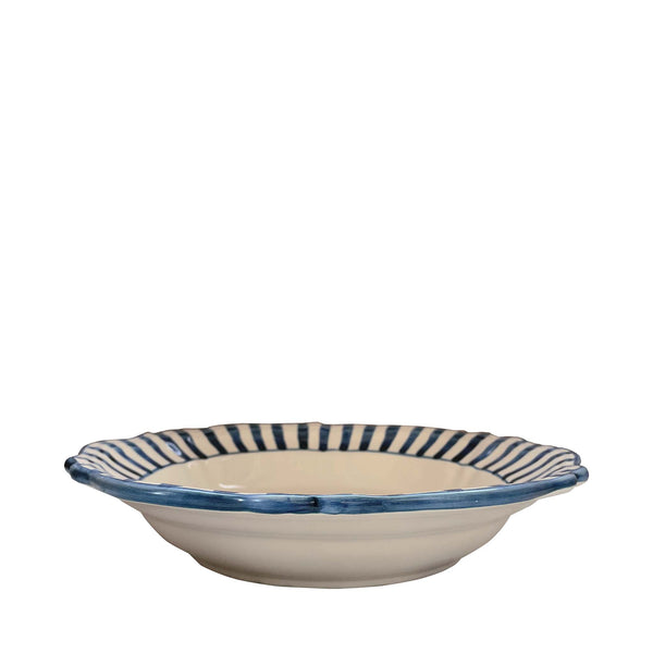Lido Ceramic Pasta Bowl, blue - Puglia, Italy
