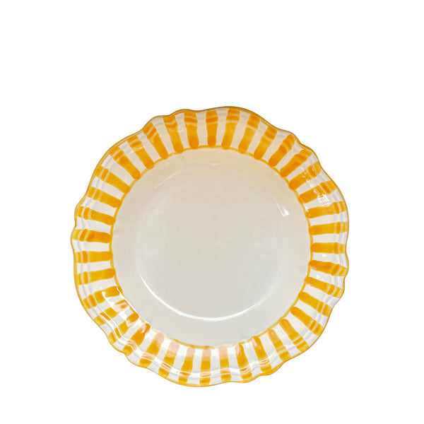 Lido Ceramic Pasta Bowl, yellow - Puglia, Italy