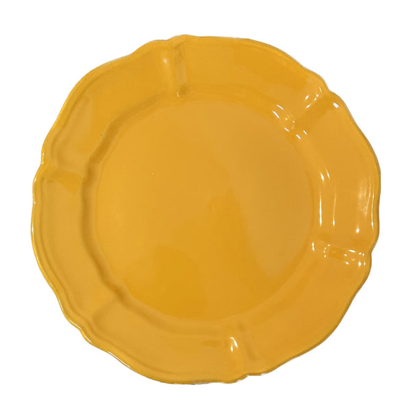 Spiaggia Ceramic Main Plate, Yellow - Puglia, Italy