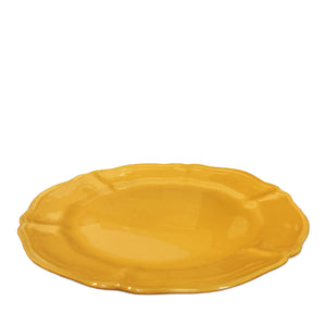 Spiaggia Ceramic Main Plate, Yellow - Puglia, Italy