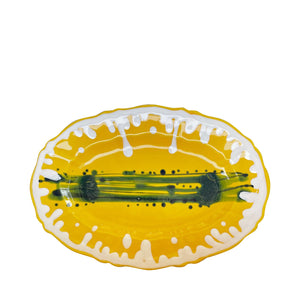 Splash Ceramic Oval Platter - Puglia, Italy
