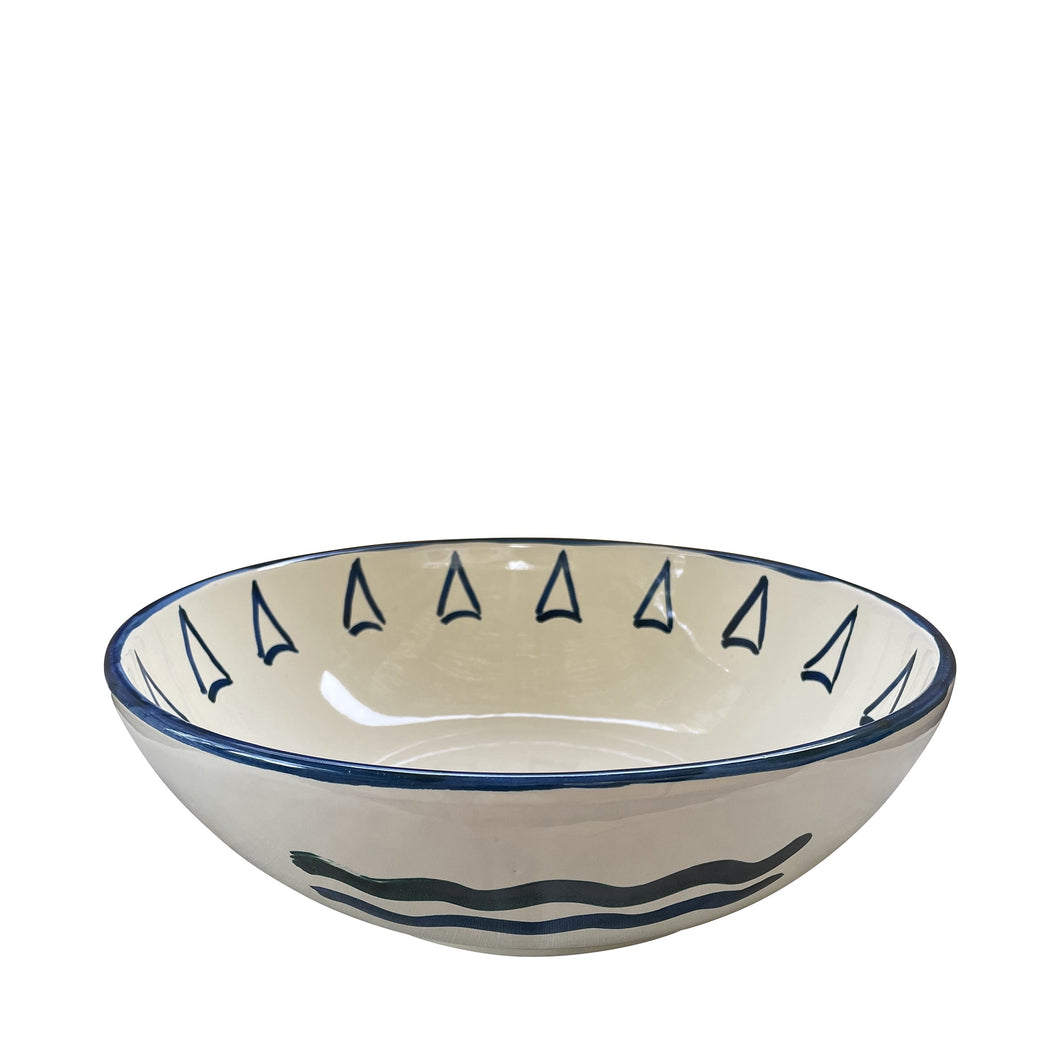 Vela Ceramic Serving Bowl - Puglia, Italy