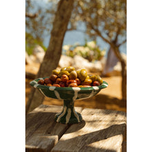 Load image into Gallery viewer, Aperitivo Bowl Stand, Green and Cream - Puglia, Italy