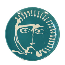 Load image into Gallery viewer, Ceramic Serving Face Plate, baltic blue - Puglia, Italy
