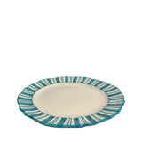 Molto Stripe Main Plate, Baltic Blue