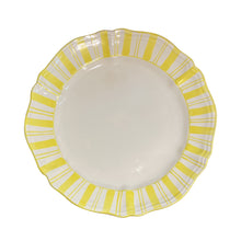 Load image into Gallery viewer, Molto Stripe Dinner Plate, yellow - Puglia, Italy