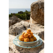 Load image into Gallery viewer, Molto Stripe Pasta Bowl, baltic blue - Puglia, Italy