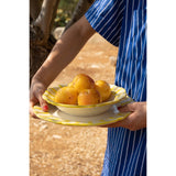 Molto Stripe Pasta Bowl, Bright Yellow