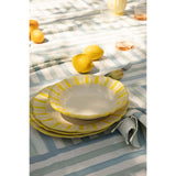 Molto Stripe Pasta Bowl, Bright Yellow