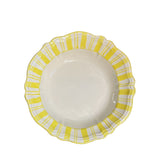 Molto Stripe Pasta Bowl, Bright Yellow