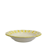 Molto Stripe Pasta Bowl, Bright Yellow
