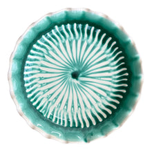Load image into Gallery viewer, Seaside Round Serving Platter, Sea Green - Puglia, Italy