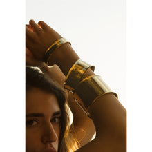 Load image into Gallery viewer, LO X ALEX AND TRAHANAS Wide Voyage Bangle - brass