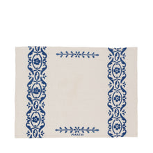 Load image into Gallery viewer, Hand printed placemat, blue, set of 2 - Emilia-Romagna, Italy
