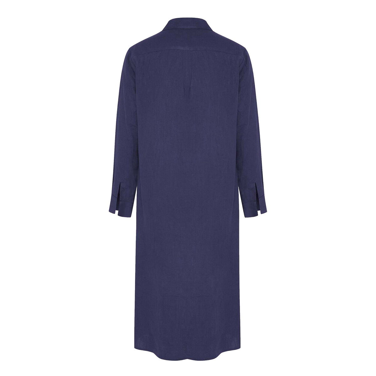 Aloe Vera-Infused Italian Linen Shirt Dress, Navy – ALEX AND TRAHANAS